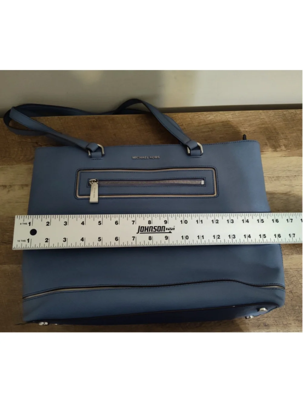 Michael Kors Cornflower Blue Leather Padded Handbag
